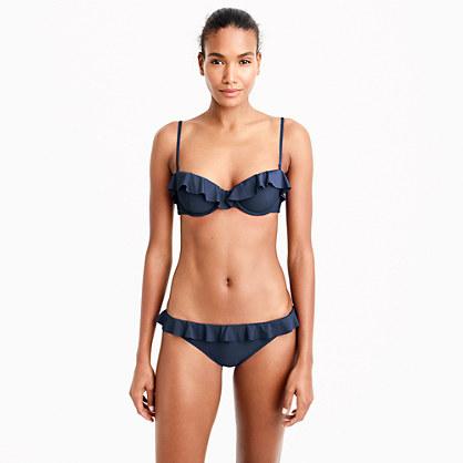 J.Crew Ruffle underwire bikini top