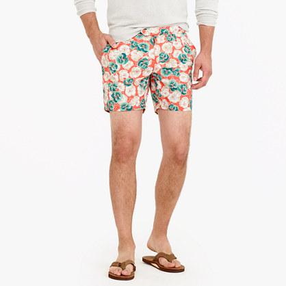 J.Crew 6.5 tab swim short in evening floral