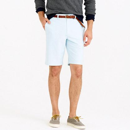 J.Crew 10.5 club short in oxford cloth in dusty aqua