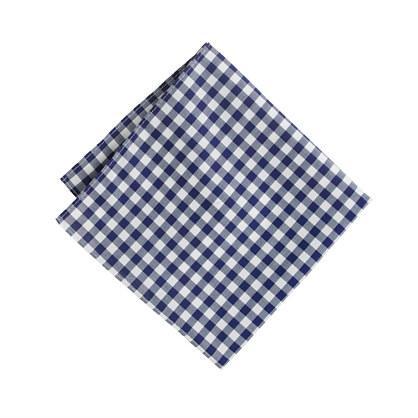 J.Crew Cotton pocket square in gingham