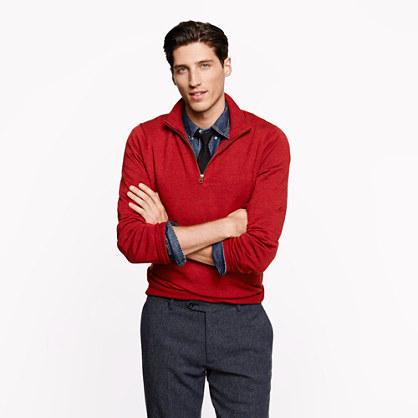 J.Crew Tall merino wool half-zip sweater
