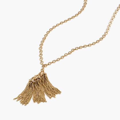 J.Crew Triple tassel necklace