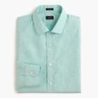 J.Crew Ludlow end-on-end Irish cotton-linen shirt in emerald sea