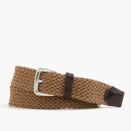J.Crew Braided cotton belt in light hickory