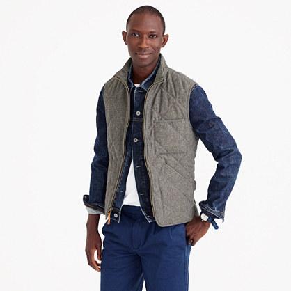 J.Crew Sussex quilted vest in cotton twill