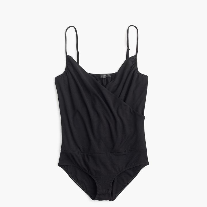 J.Crew Drapey wrap-front cami bodysuit
