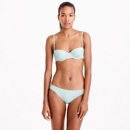 J.Crew DD-cup underwire bikini top in Italian matte