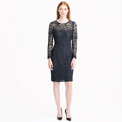 J.Crew Floral lace shift dress