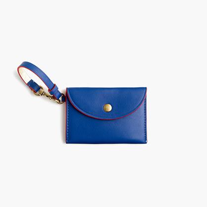 J.Crew Coin purse in Italian leather