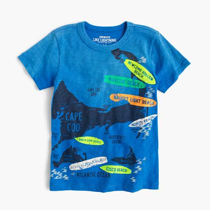 J.Crew Boys' Nantucket surf map T-shirt