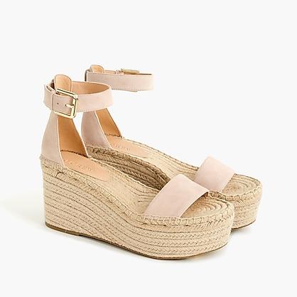 J.Crew Platform espadrille sandals in suede