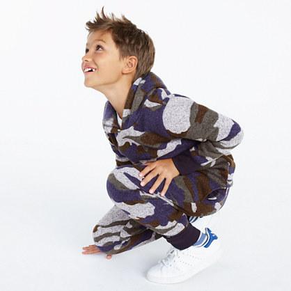 J.Crew Boys' slim-fit Summit fleece pants in camo