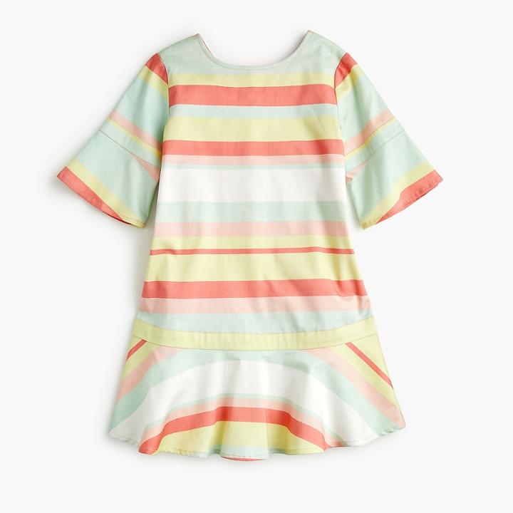 J.Crew Girls' striped drop-waist dress