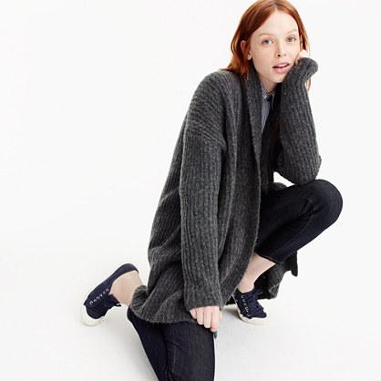 J.Crew Ribbed shawl cardigan