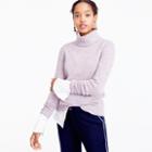 J.Crew Ribbed turtleneck in Italian cashmere donegal