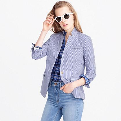 J.Crew Deconstructed Regent blazer in shirting stripe