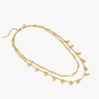 J.Crew Gold double-strand necklace