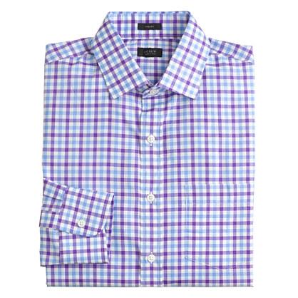J.Crew Crosby shirt in vivid grape tattersall