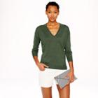 J.Crew Linen V-neck sweater in yarn dye