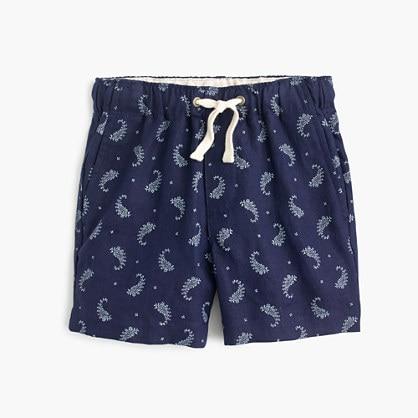J.Crew Boys' dock short in paisley