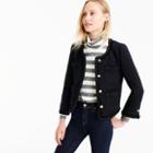 J.Crew Cropped lady jacket with gold buttons