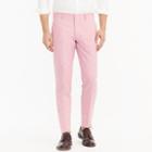 J.Crew Ludlow unlined suit pant in pink Italian cotton oxford