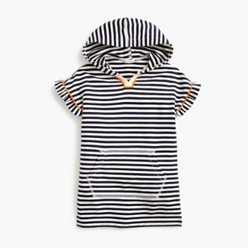 J.Crew Girls' striped tunic with pom-poms