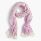 J.Crew Block printed wool-blend scarf