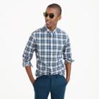 J.Crew Tall lightweight oxford in blue check