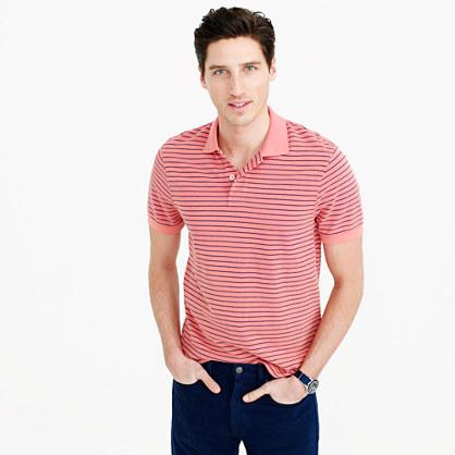 J.Crew Classic piqué polo shirt in thin stripe