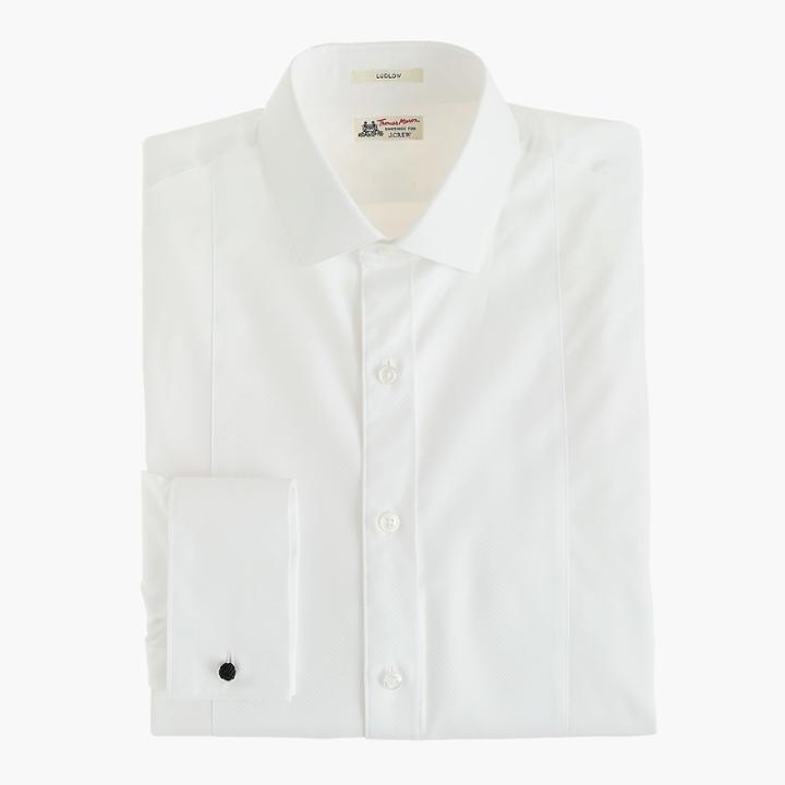 J.Crew Thomas Mason for J.Crew Ludlow Slim-fit bib tuxedo shirt