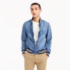 J.Crew Baseball jacket in Japanese denim