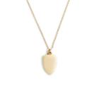 J.Crew 14k gold shield charm necklace with 18 1/2" chain