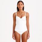 J.Crew D-cup ruched french swing tankini top