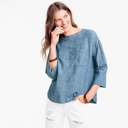 J.Crew Chambray swing top