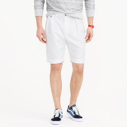 J.Crew Wallace & Barnes double-pleated short in cotton-linen