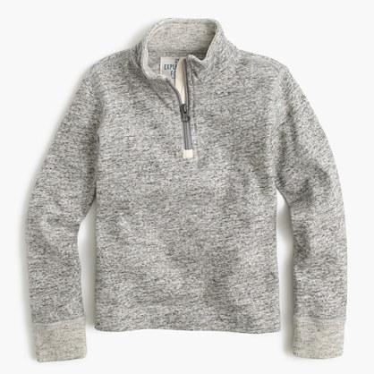 J.Crew Boys' heathered half-zip sweater