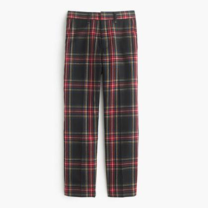 J.Crew Boys' Ludlow slim suit pant in Stewart plaid flannel