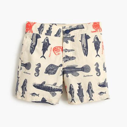 J.Crew Boys' board short in saltwater fish