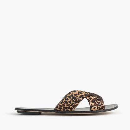 J.Crew Cyprus calf hair sandals