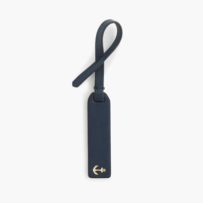 J.Crew Anchor embossed bag tag