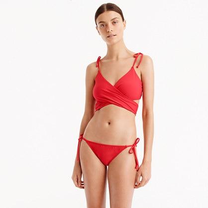 J.Crew Longline wrap bikini top