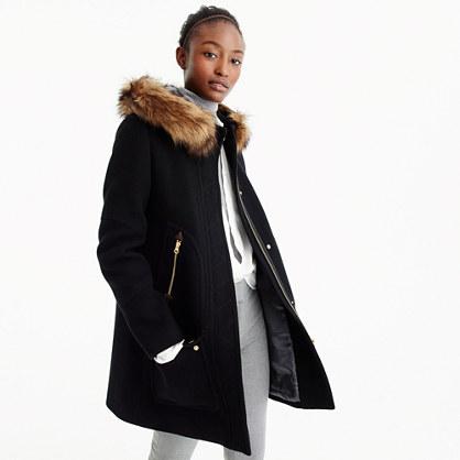 J.Crew Petite chateau parka in Italian stadium-cloth wool
