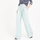 J.Crew Collection wide-leg pant in silk-linen