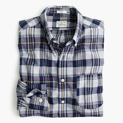 J.Crew Tall madras shirt in ocean sun