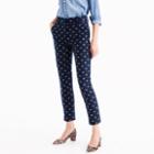J.Crew Cropped pant in bumblebee critters