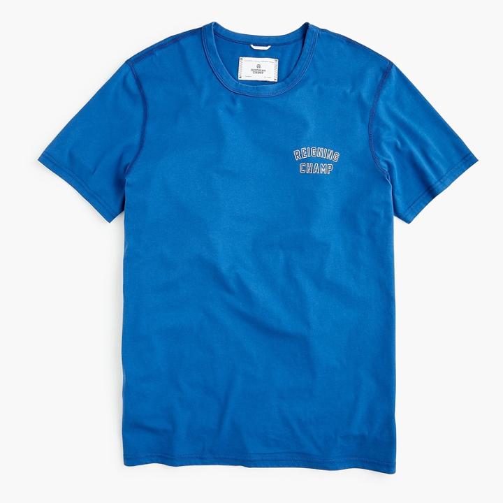 J.Crew Reigning Champ varsity T-shirt in ring-spun cotton