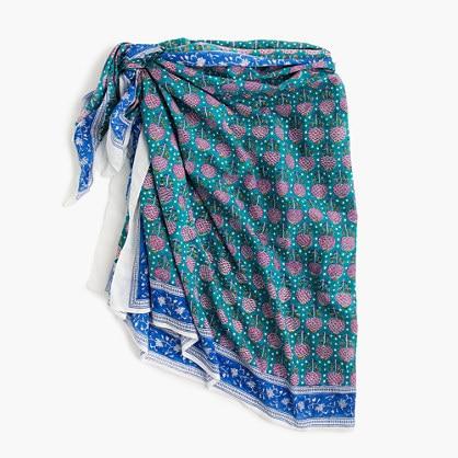 J.Crew SZ Blockprints™ for J.Crew sarong-scarf in pineapple aisle
