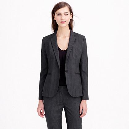 J.Crew Tall 1035 single-button jacket in pinstripe Super 120s wool