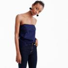 J.Crew Strapless cross-front top